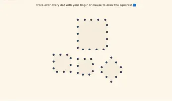 Shapes: Square online - kindergarten worksheet preview