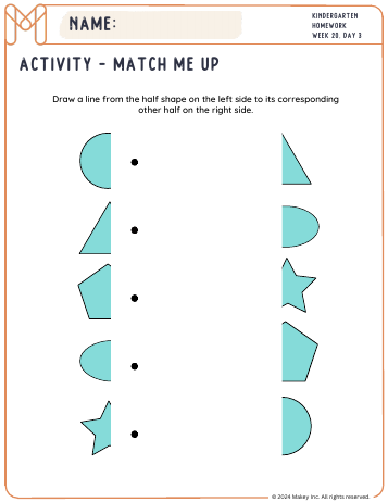 Match Me Up! & Count/Match Pairs - kindergarten worksheet preview