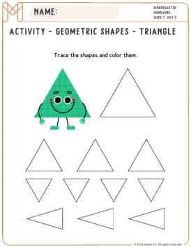 Colorful Shapes I & II - kindergarten worksheet preview