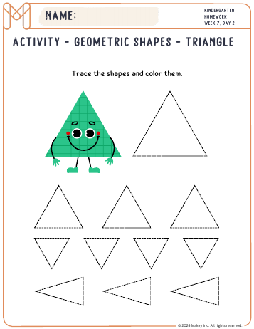 Colorful Shapes I & II - kindergarten worksheet preview